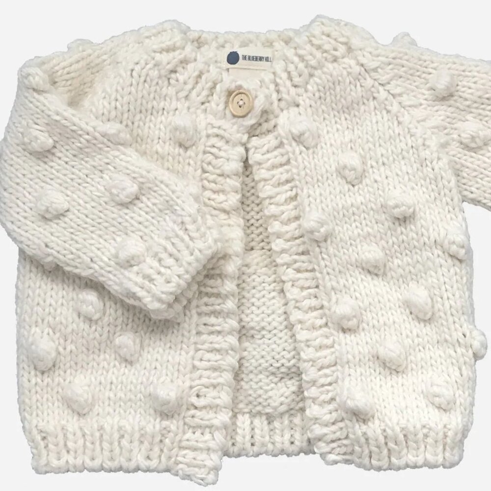 The Blueberry Hill Popcorn Cardigan